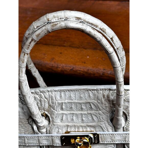 Eileen Kramer Cayman Horned Crocodile purse 35mm - Picture 7 of 16